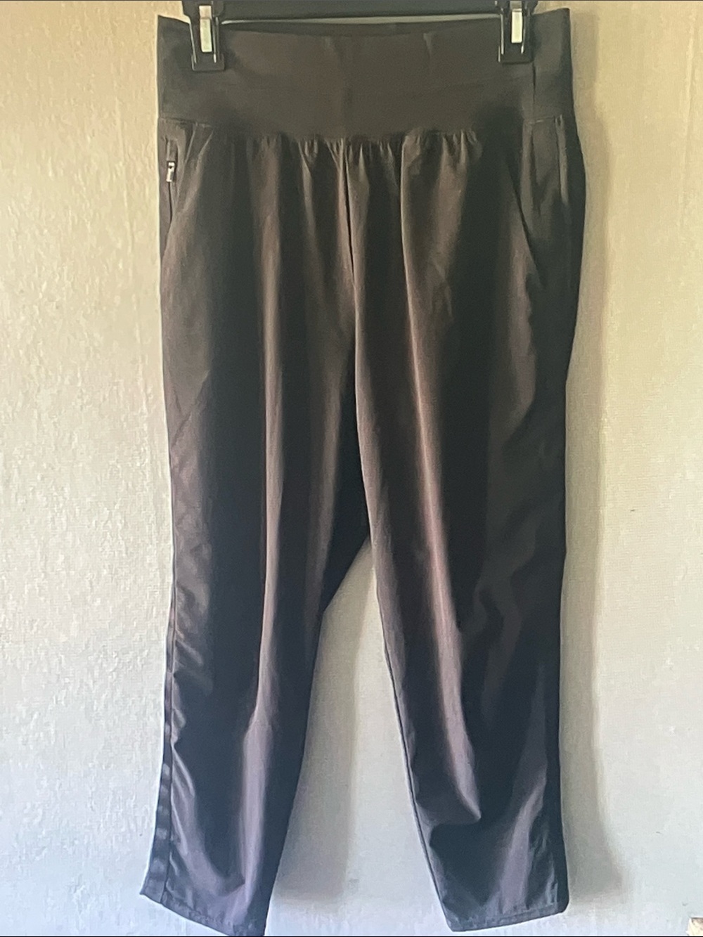 Athleta Black Pull-On Joggers with Zip Pocket